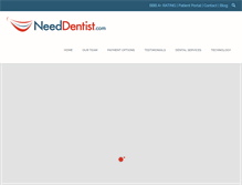 Tablet Screenshot of needdentist.com